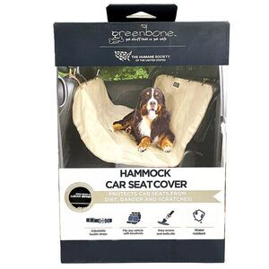 Greenbone Hammock Car Seat Cover for Dogs in Black, 56 x 54 in